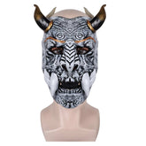 Japanisches Teufelsgesicht Kostüm Hannya Maske Latex Masken Helm Maskerade Halloween Party Kostüm Requisiten